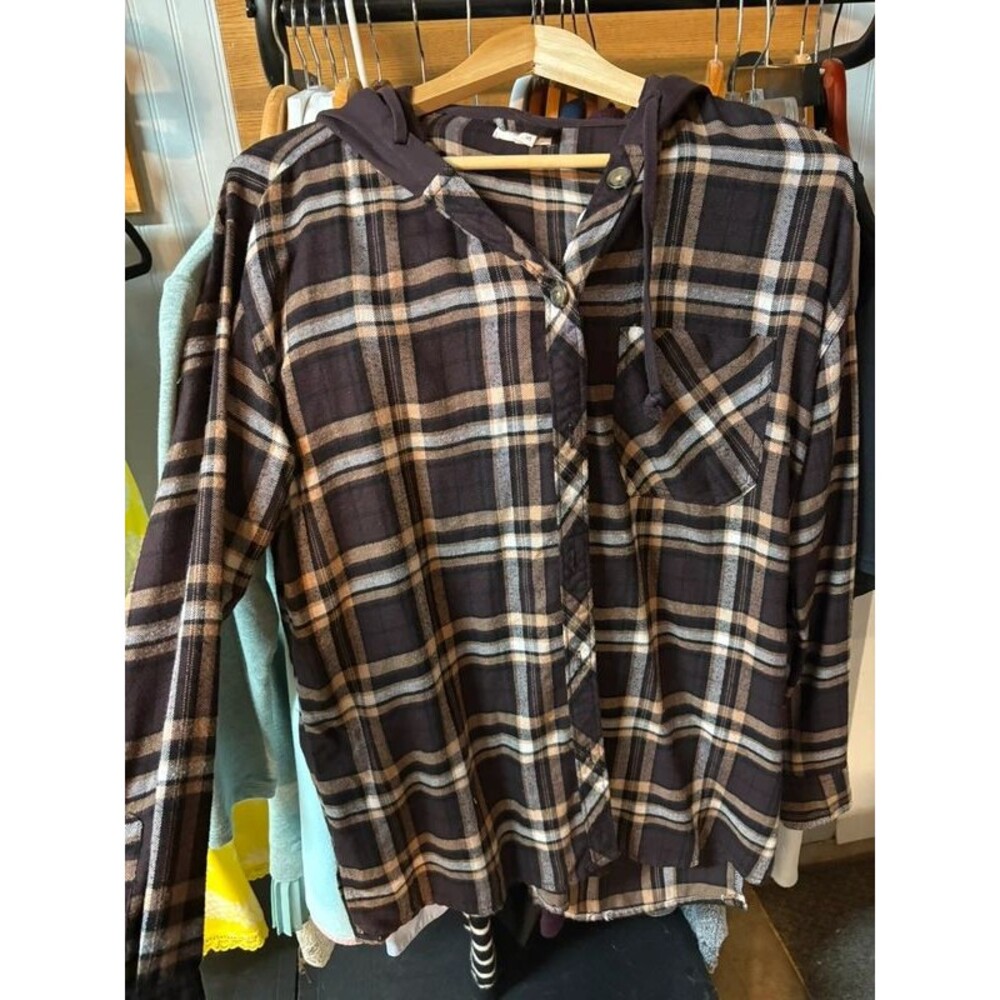 Maurice’s small hooded flannel